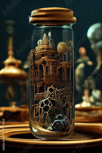 Obraz bouteille du cabinet curieux