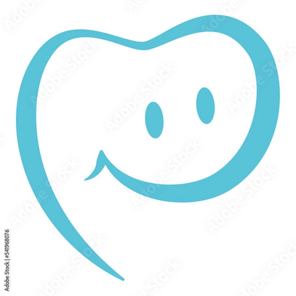 Obraz Tooth and smile logo design template