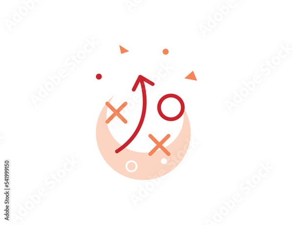 Fototapeta Tactic Stroke Line Icon
