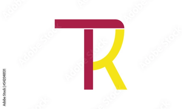 Obraz KT, TK Abstract Letters Logo Monogram