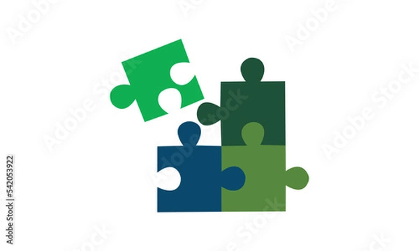 Obraz Puzzle Pieces. Vector illustration