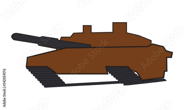 Obraz military armored vehicle tank war machine vector design