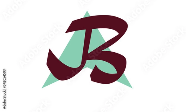 Obraz Modern letters AB, A&B Logo Design Template Vector.