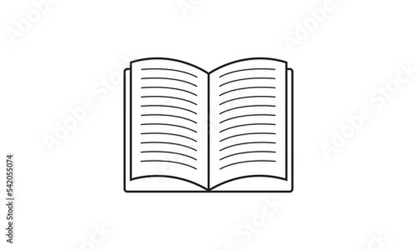 Obraz Book icon vector illustration on white background