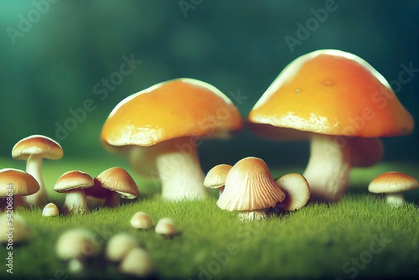 Obraz Light brown mushrooms