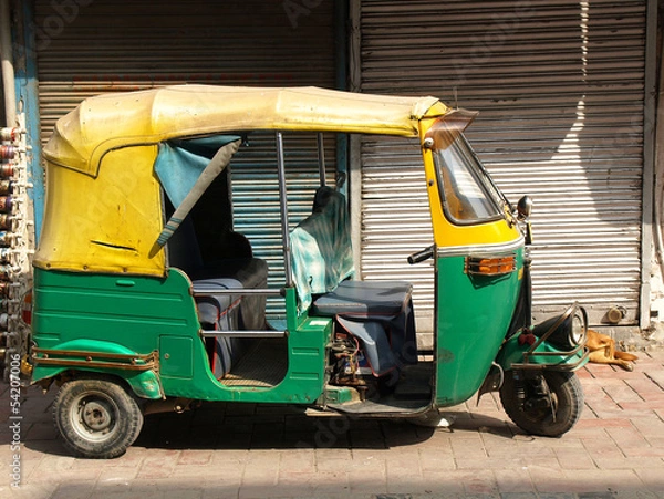 Obraz taksówka riksza