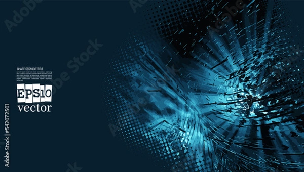 Fototapeta Technology concept background ready for presentation, vector illustration