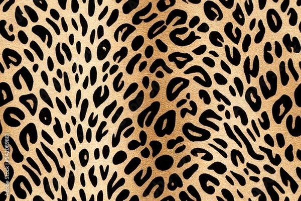 Fototapeta seamless leopard skin pattern. animal pattern.