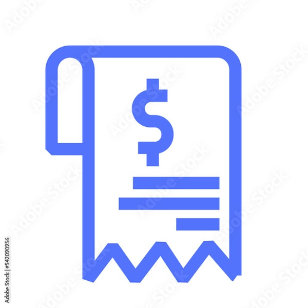 Obraz online payment receipt line icon