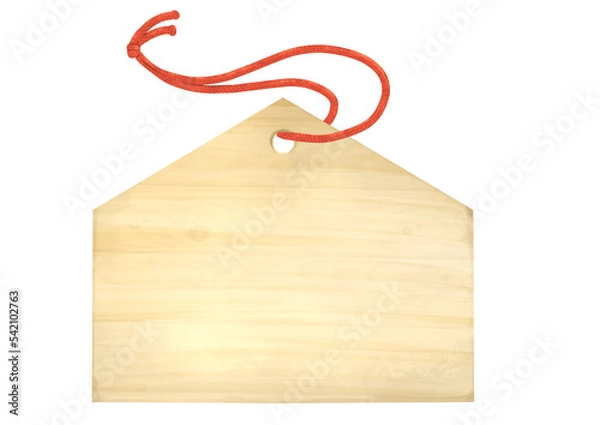 Obraz シンプルな絵馬の挿絵イラスト