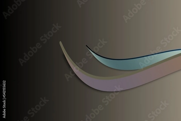 Fototapeta Dark abstract background with waves