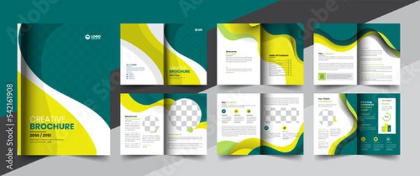 Fototapeta corporate company profile brochure annual report booklet business proposal layout concept design