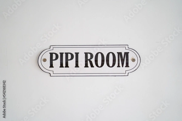 Fototapeta A bathroom information