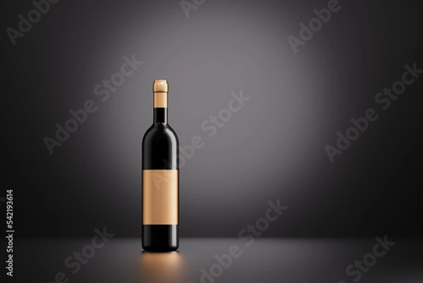 Fototapeta 3d rendering different wine picture