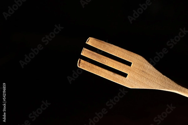 Obraz Wooden fork for cooking