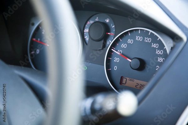 Obraz Within Speed Limit Car Dashboard