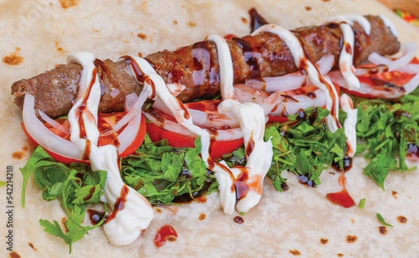 Obraz meat with vegetables