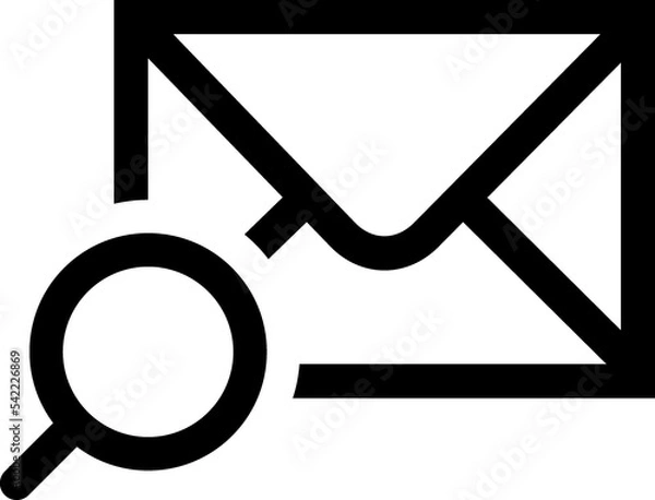 Fototapeta Envelope, mail, e-mail, mailbox, message line icon