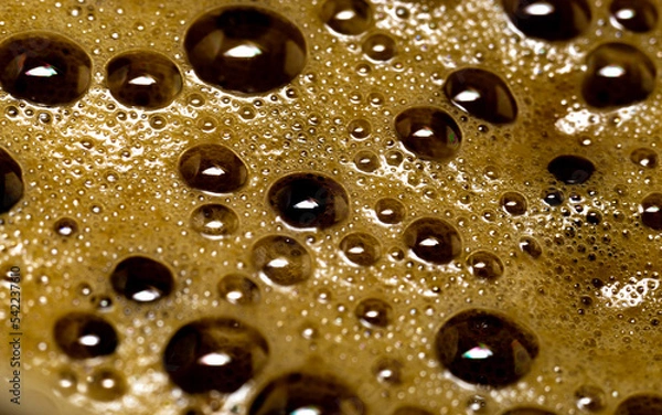 Obraz brown foam with bubbles on coffee