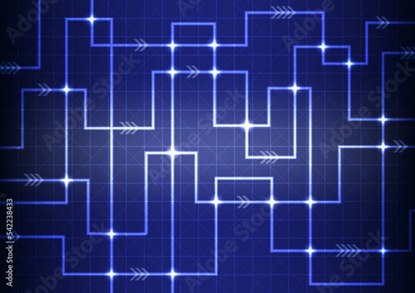 Fototapeta Abstract_Digital_Circuit_Board_Technology_Light_Background