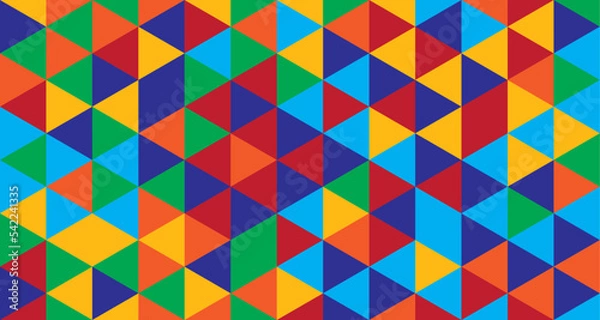 Fototapeta Abstract colors polygon background design