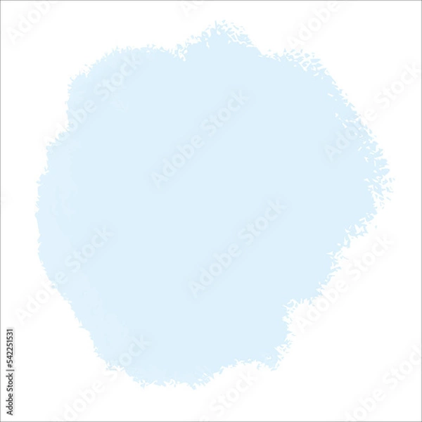 Obraz A blue spot of paint without a background. Vector brushstroke for backgrounds and other designs.