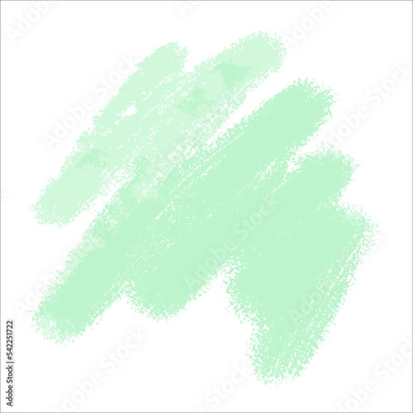Obraz A green delicate cute spot of paint without a background. Vector brushstroke for backgrounds and other designs.