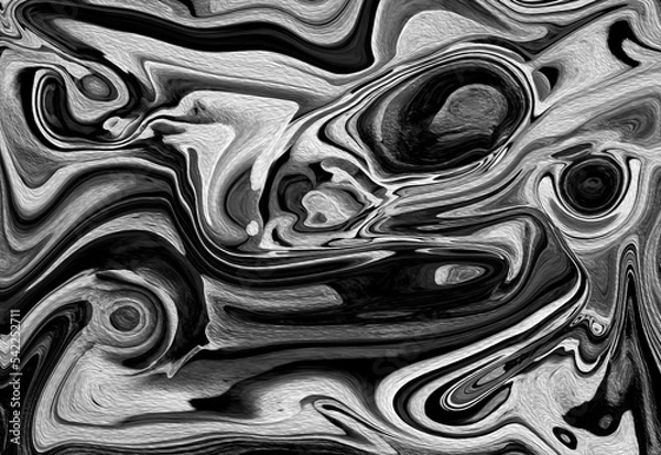 Obraz black and white background liquid marble fluid texture