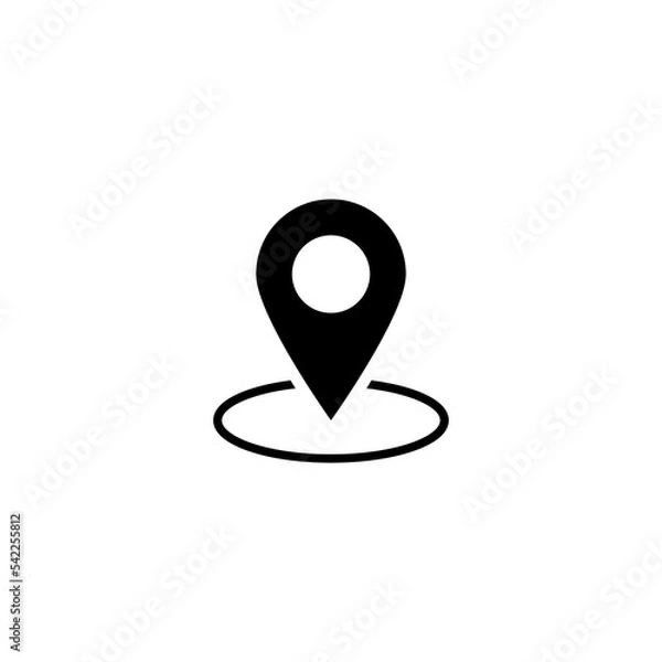 Obraz Geolocation map pin simple icon