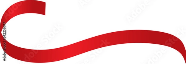 Fototapeta Red Ribbons Vector Set