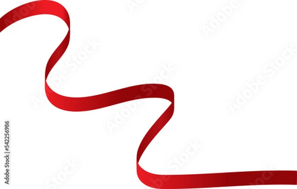 Fototapeta Red Ribbons Vector Set