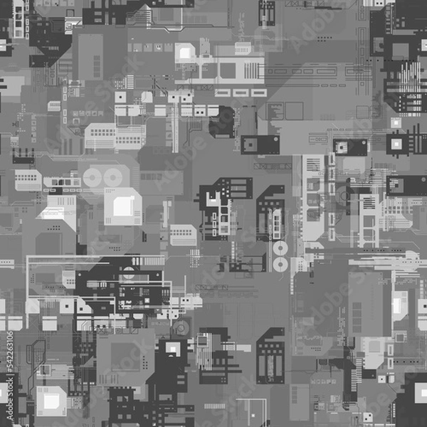 Obraz SCIFI displacement map for 3d texture