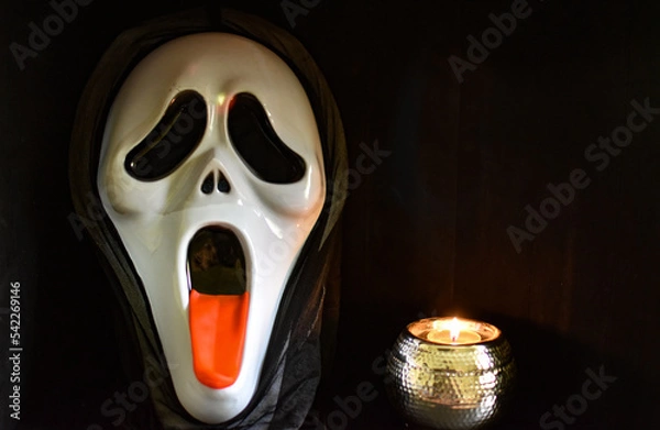 Obraz halloween mask & lantern 