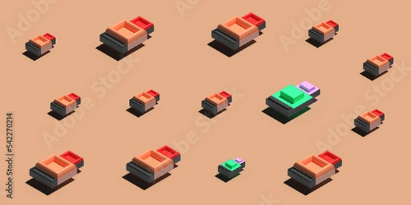 Fototapeta 3d render concept