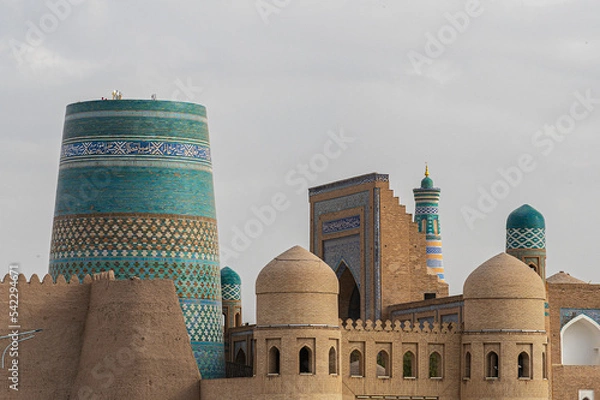 Obraz Panoramic view of Khiva landscape, Uzbekistan
