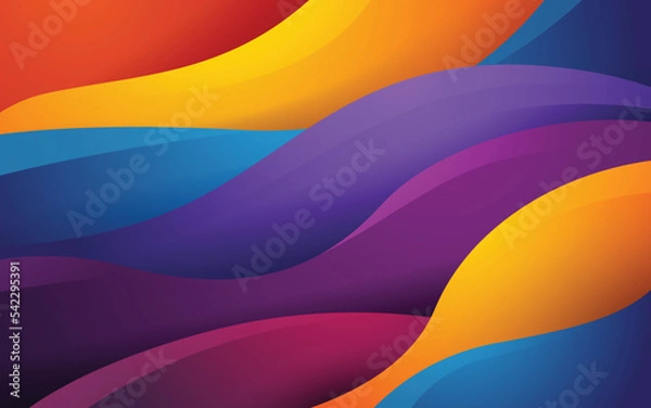 Obraz abstract colorful wave background