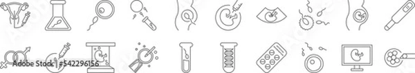 Obraz Artificial insemination icon collections vector design