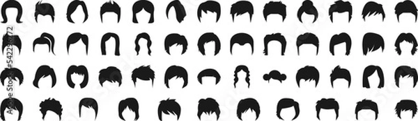Obraz Haircut icon collections vector design