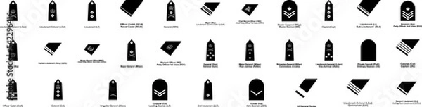Fototapeta Rank structure Canadian vector design