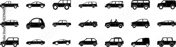 Obraz Cars icon collections vector design