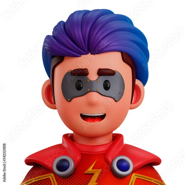 Obraz 3D Flash Hero Character 
