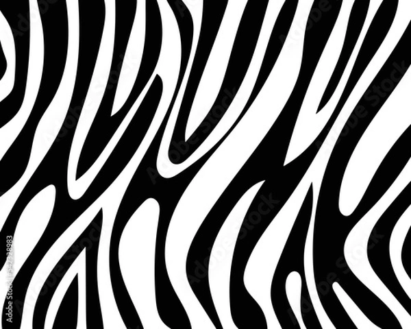 Fototapeta vector seamless zebra skin.