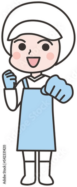 Fototapeta 白衣を着た人物のイラスト