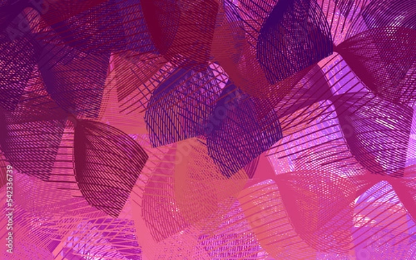 Obraz Light Pink, Yellow vector template with chaotic shapes.