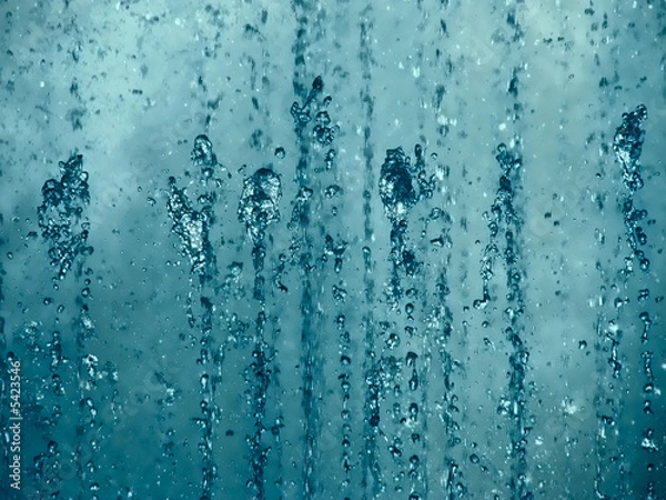 Obraz krople fontanny