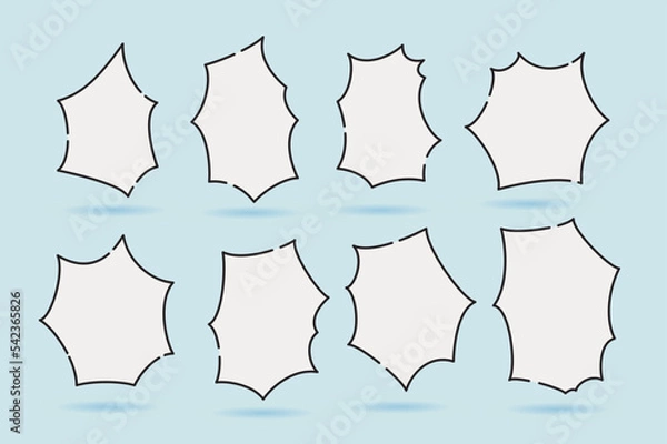 Obraz speech bubble  speech balloon suitable for illustration and comic