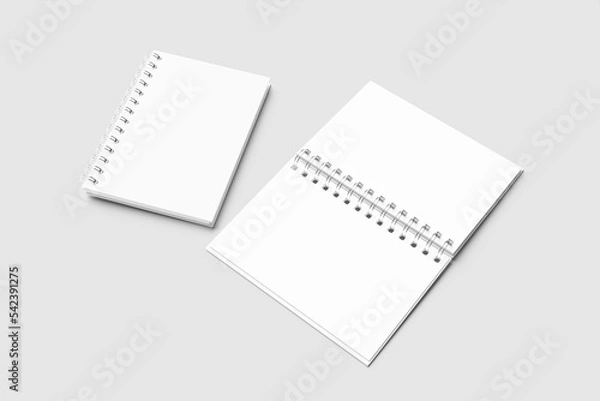 Obraz A5 Spiral Notebook Blank Mockup