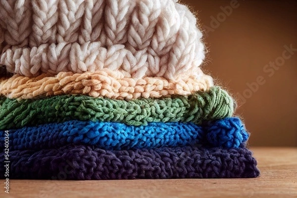 Obraz knitting needles and yarn