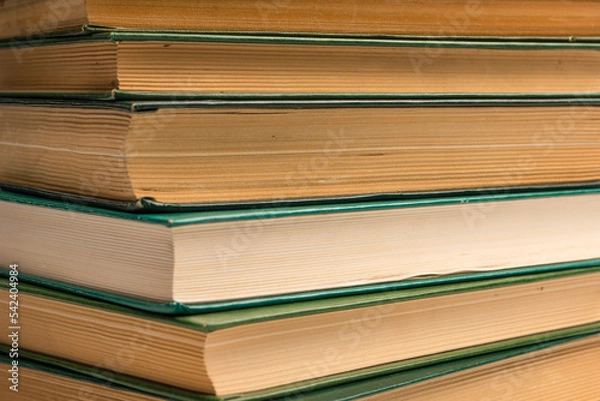 Fototapeta Old books isolated on white background.