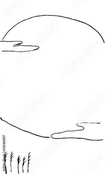 Obraz 十五夜の満月